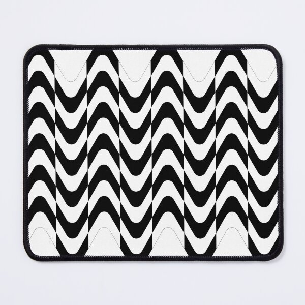 Item preview, Optical Illusion Black and White waves Graphic. designed and sold by ElmonirPress.