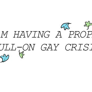 Imagen de la obra Crisis gay en toda regla - Cita de Heartstopper de SeeSeeDesigns