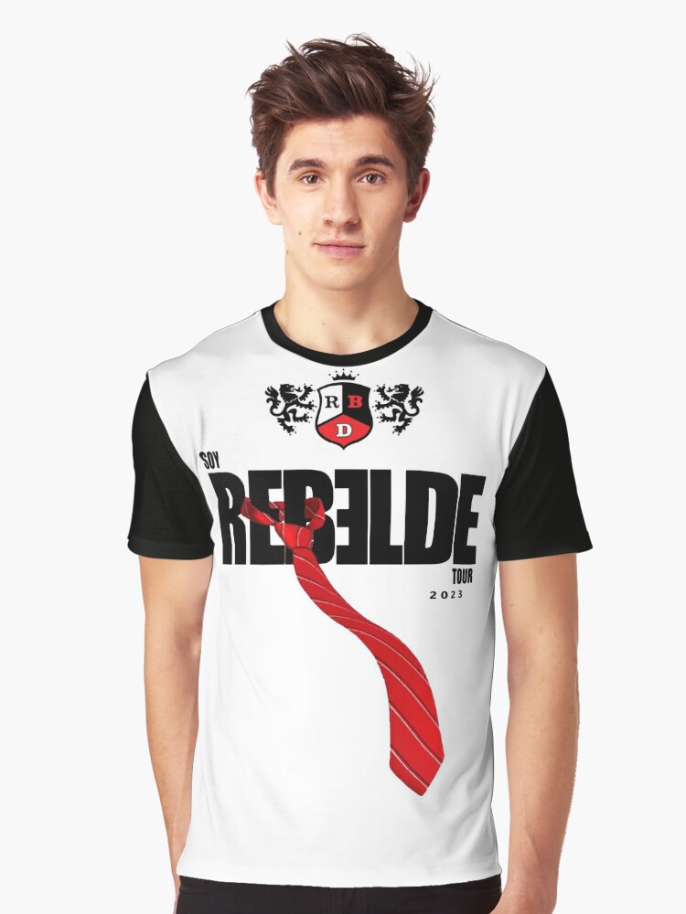 Unisex RBD Rebelde Concert Playera Negra , RBD Tour, Soy Rebelde Black  T-Shirt