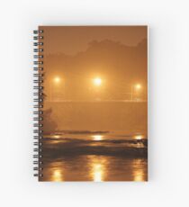 blackfriars bridge in the fog Spiral Notebook