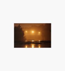 blackfriars bridge in the fog Art Board