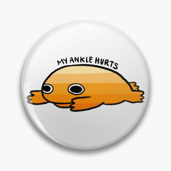 Item preview, My Ankle Hurt | Orange Sunset Frog designed and sold by iristocat.