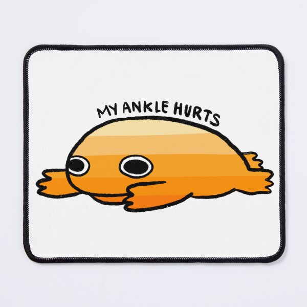Item preview, My Ankle Hurt | Orange Sunset Frog designed and sold by iristocat.