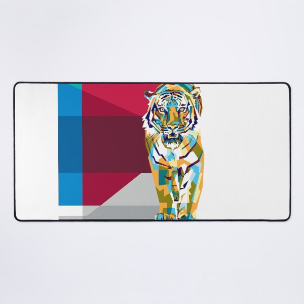 Item preview, Colorfully tiger - geometric forms designed and sold by professorguru.