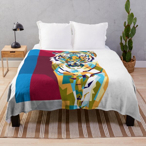 Item preview, Colorfully tiger - geometric forms designed and sold by professorguru.
