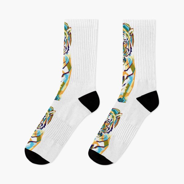 Item preview, Colorfully tiger - geometric forms designed and sold by professorguru.
