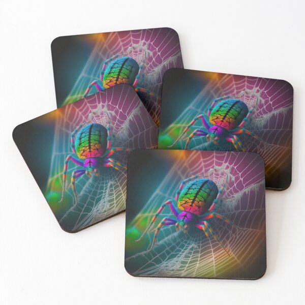 Item preview, Spider in Rainbow Colors designed and sold by AdamesArtStudio.
