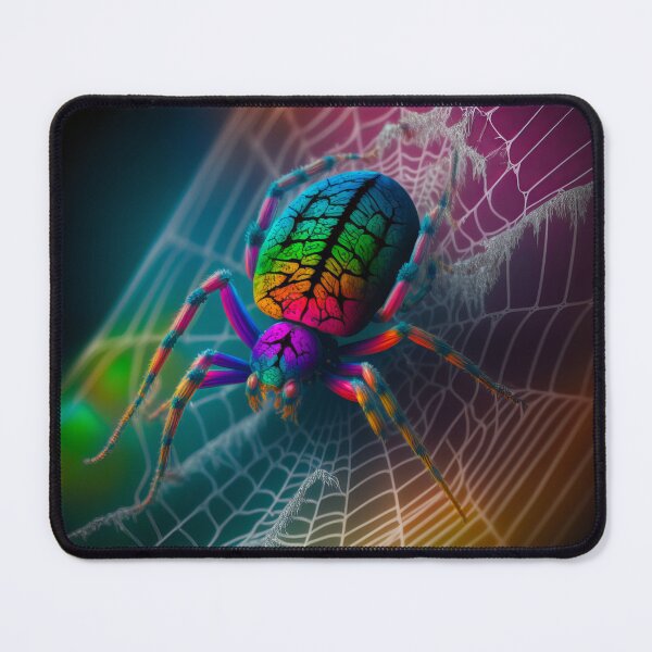 Item preview, Spider in Neon Rainbow Colors designed and sold by AdamesArtStudio.