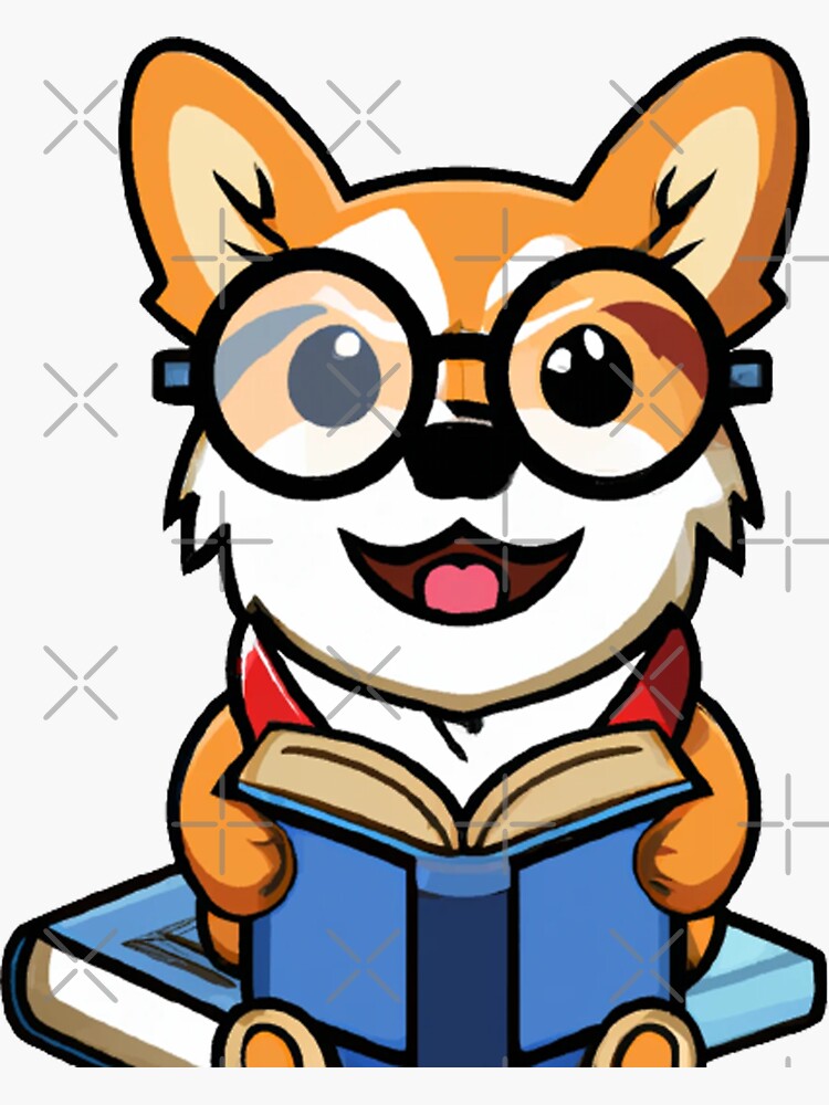 Book Read Sticker by corgiyolk for iOS & Android