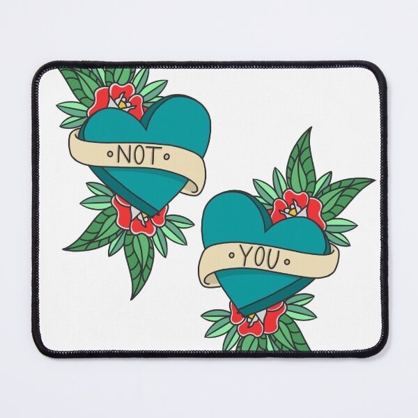 Item preview, Not You Valentine's Traditional Tattoo Design designed and sold by MooseCanoe32.