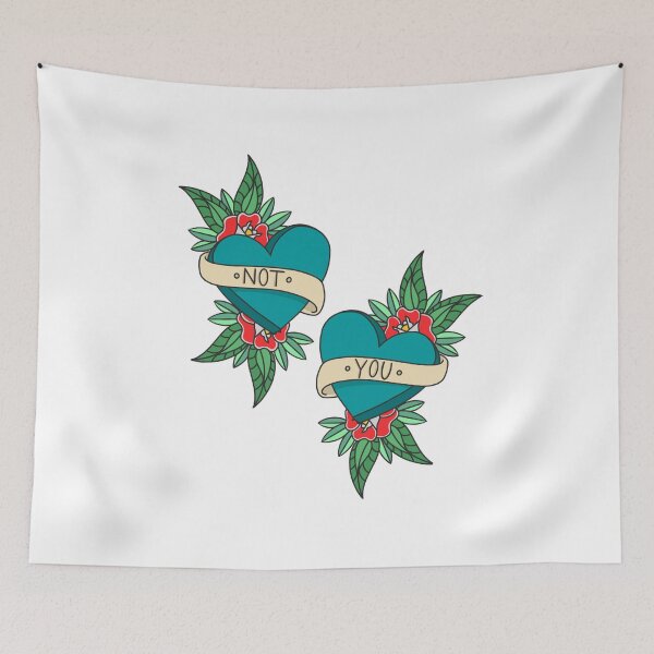 Item preview, Not You Valentine's Traditional Tattoo Design designed and sold by MooseCanoe32.