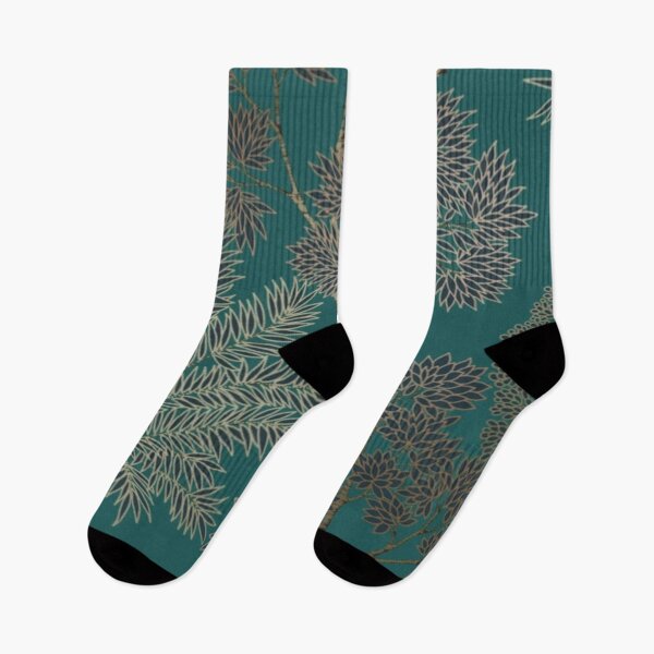 Artikelvorschau, Floraler Akazienbaum in blaugrünen Pflanzenblättern entworfen und verkauft von WearWolfDesigns.