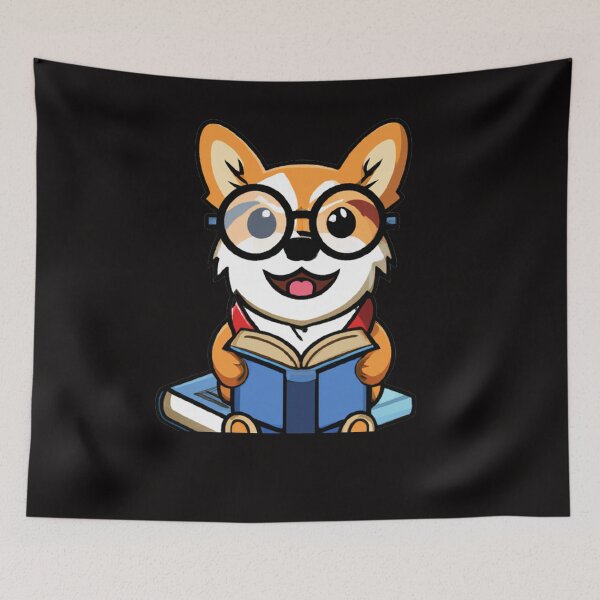 Item preview, Corgi Reading A Book designed and sold by Angelle55.