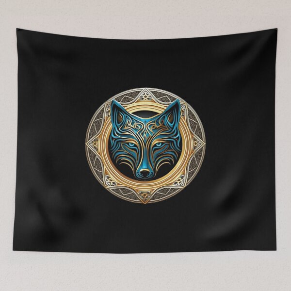 Item preview, wolf Celtic knot wolf art designed and sold by nicestr.