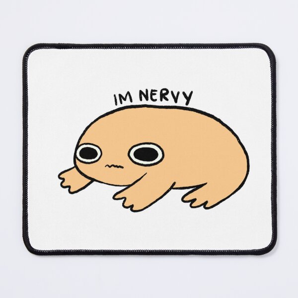 Item preview, I’m Nervy | Nervous Orange Frog designed and sold by iristocat.
