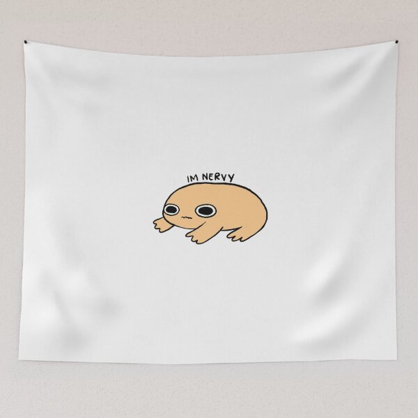 Item preview, I’m Nervy | Nervous Orange Frog designed and sold by iristocat.