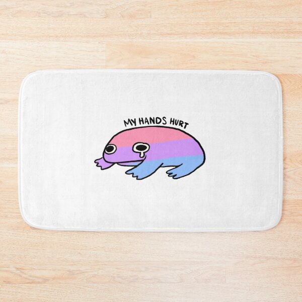 Item preview, My Hands Hurt | Pink Purple Blue Bi Pride Frog designed and sold by iristocat.