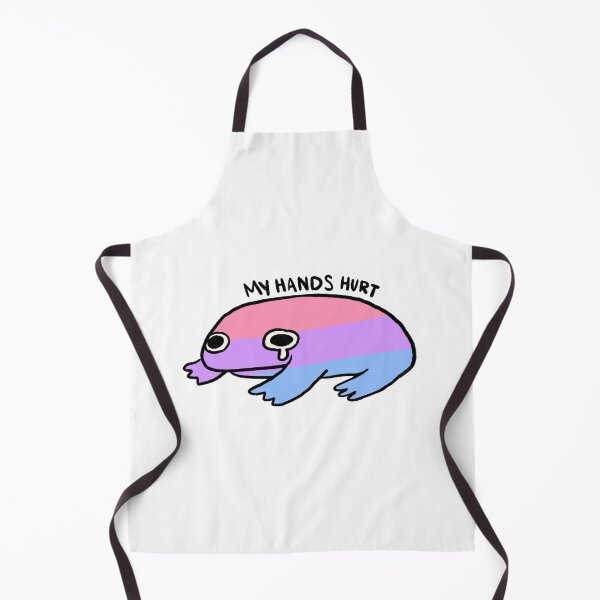 Item preview, My Hands Hurt | Pink Purple Blue Bi Pride Frog designed and sold by iristocat.