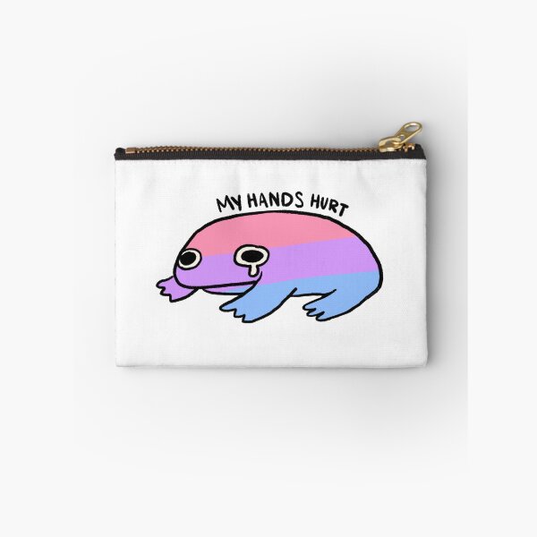 Item preview, My Hands Hurt | Pink Purple Blue Bi Pride Frog designed and sold by iristocat.