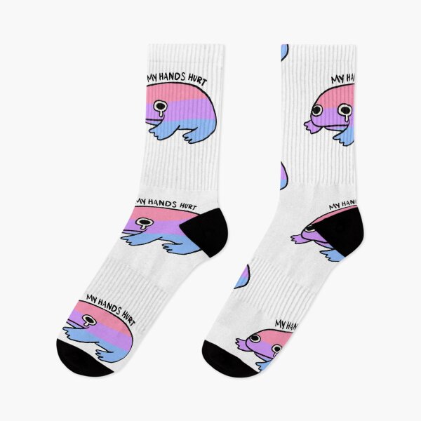 Item preview, My Hands Hurt | Pink Purple Blue Bi Pride Frog designed and sold by iristocat.