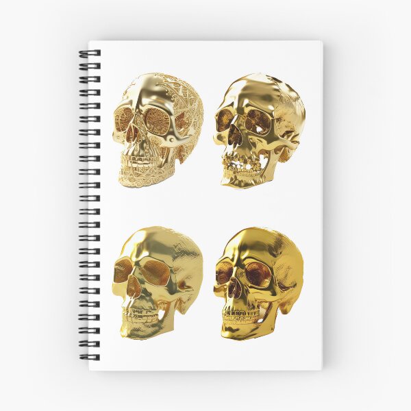 Item preview, DECORATED GOLD SKULLS designed and sold by Arthoughts.