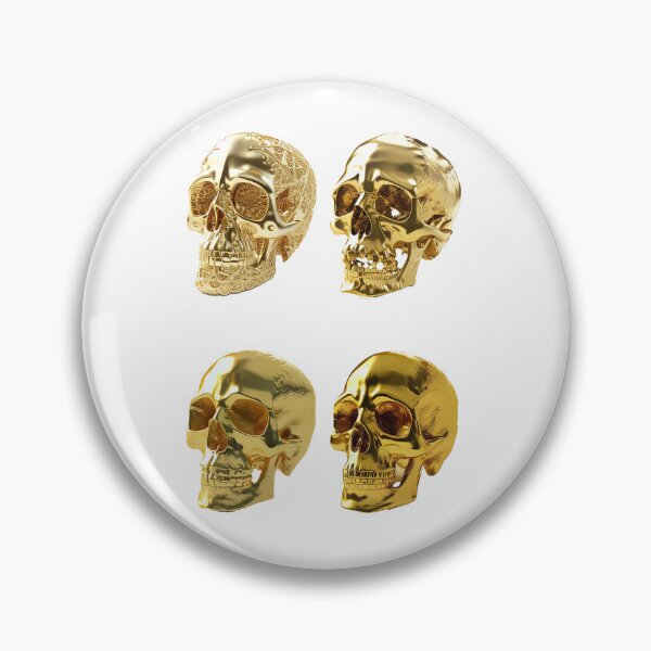 Item preview, DECORATED GOLD SKULLS designed and sold by Arthoughts.