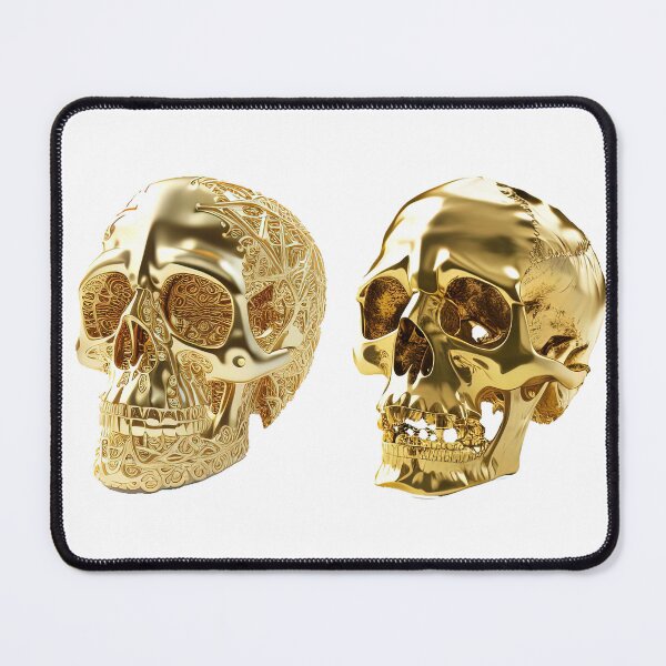 Item preview, DECORATED GOLD SKULLS designed and sold by Arthoughts.