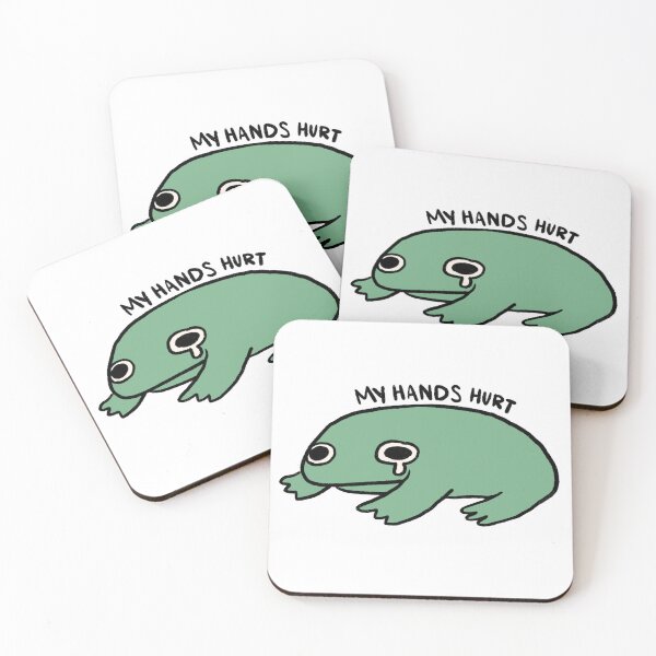 Item preview, My Hands Hurt | Crying Green Frog designed and sold by iristocat.