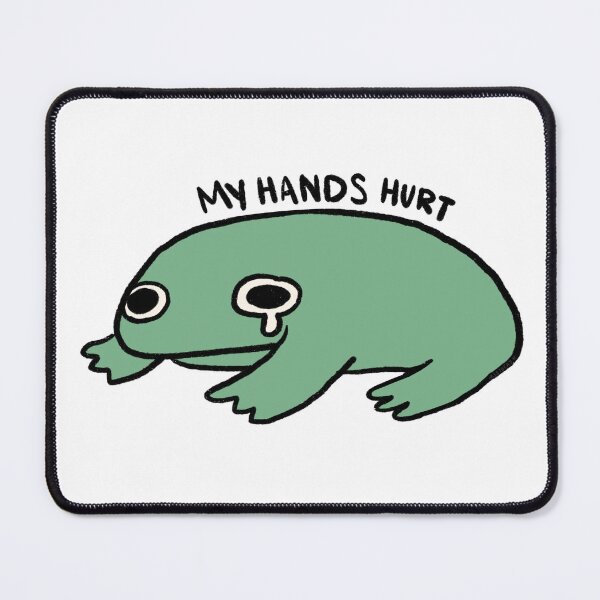 Item preview, My Hands Hurt | Crying Green Frog designed and sold by iristocat.