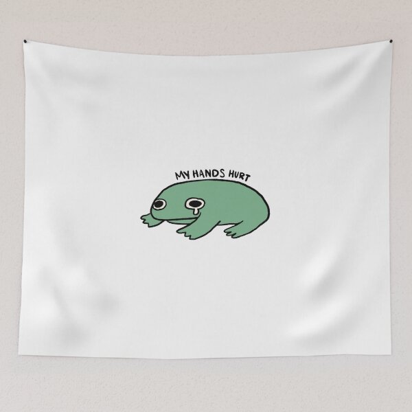 Item preview, My Hands Hurt | Crying Green Frog designed and sold by iristocat.