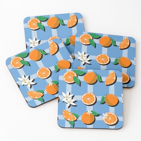 Item preview, pattern of oranges and flowers designed and sold by lililunart.