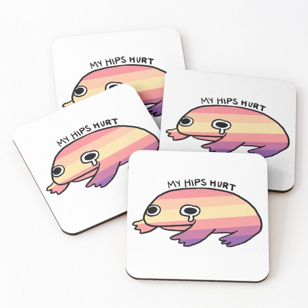 Item preview, My Hips Hurt | Crying Sunset Frog designed and sold by iristocat.