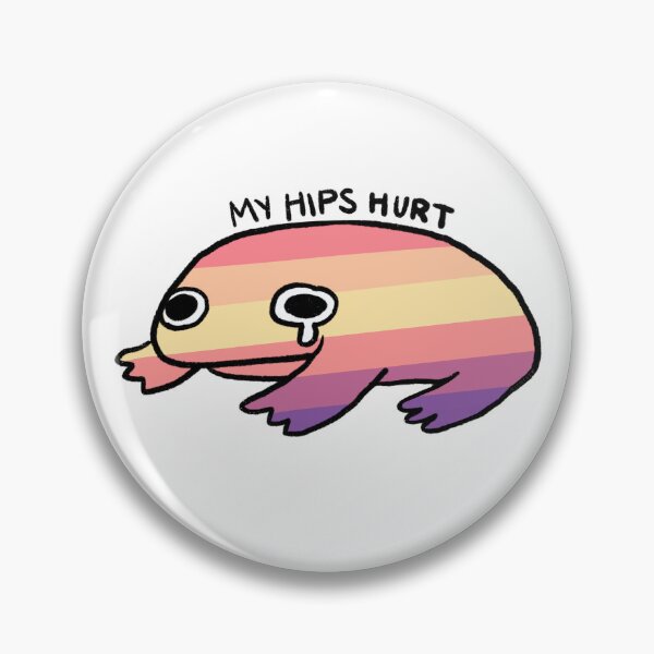 Item preview, My Hips Hurt | Crying Sunset Frog designed and sold by iristocat.