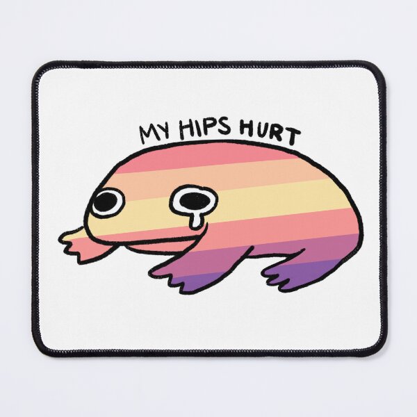 Item preview, My Hips Hurt | Crying Sunset Frog designed and sold by iristocat.