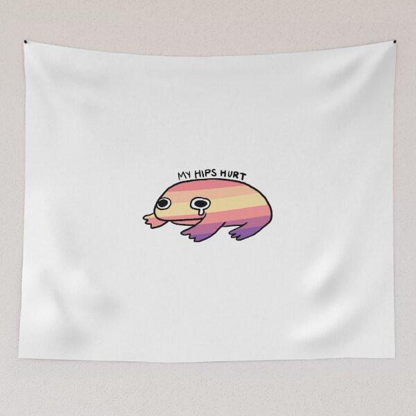 Item preview, My Hips Hurt | Crying Sunset Frog designed and sold by iristocat.