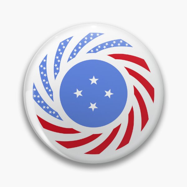 Item preview, Micronesian American Multinational Patriot Flag Series designed and sold by Carbon-Fibre Media.