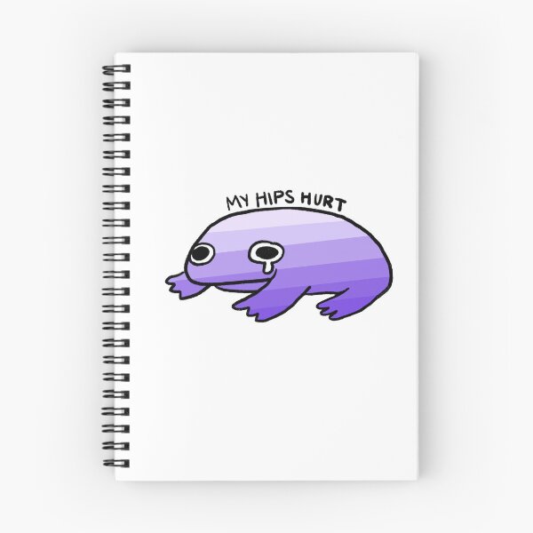 Item preview, My Hips Hurt | Crying Purple Gradient Frog designed and sold by iristocat.