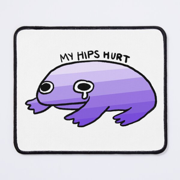 Item preview, My Hips Hurt | Crying Purple Gradient Frog designed and sold by iristocat.