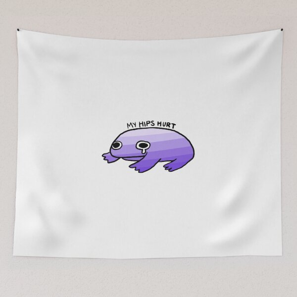 Item preview, My Hips Hurt | Crying Purple Gradient Frog designed and sold by iristocat.
