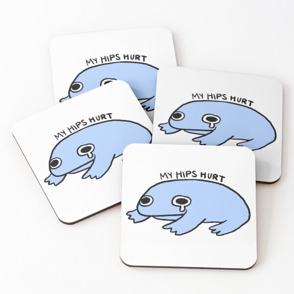 Item preview, My Hips Hurt | Periwinkle Purple Blue Frog designed and sold by iristocat.