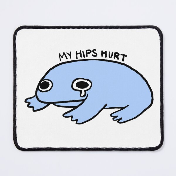 Item preview, My Hips Hurt | Periwinkle Purple Blue Frog designed and sold by iristocat.
