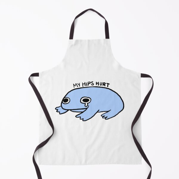Item preview, My Hips Hurt | Periwinkle Purple Blue Frog designed and sold by iristocat.