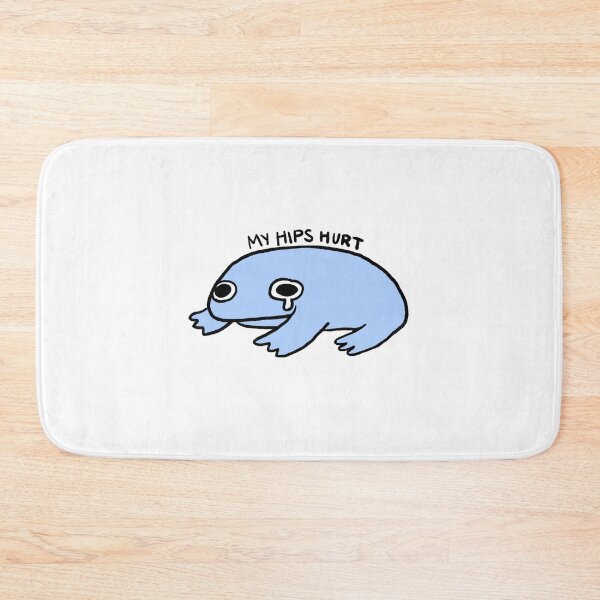 Item preview, My Hips Hurt | Periwinkle Purple Blue Frog designed and sold by iristocat.