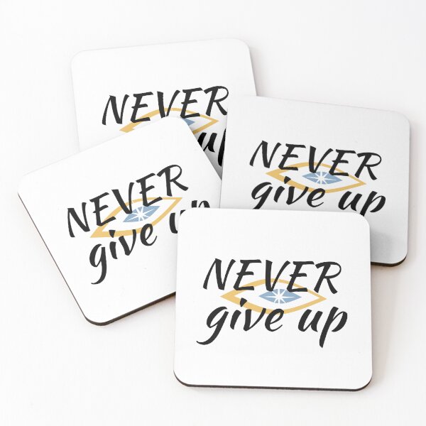 Item preview, Never Give Up designed and sold by Cuckoo Parrot.