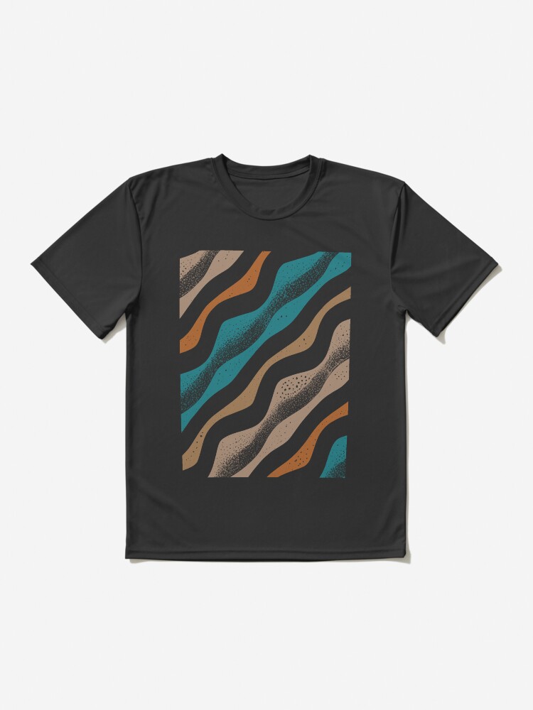 Thumbnail 2 of 7, Active T-Shirt, Wavy hills designed and sold by Rixel Studio.