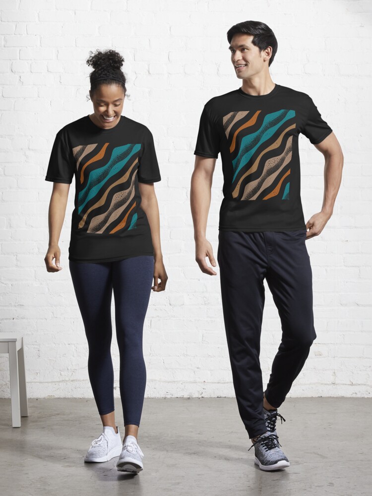 Active T-Shirt, Wavy hills designed and sold by Rixel Studio