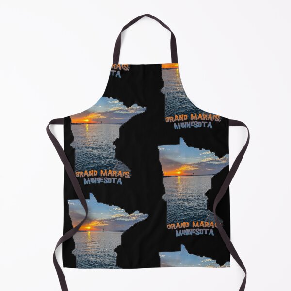 Item preview, Minnesota State Outline - Grand Marais Sunset designed and sold by gorff.