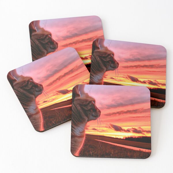 Item preview, Cat Watching Sunset Scene designed and sold by AlanPhotoArt.