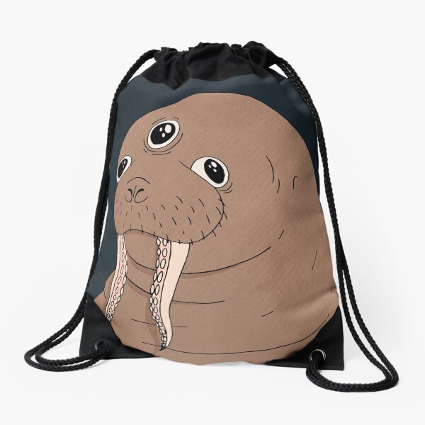 Walrus Drawstring Bag