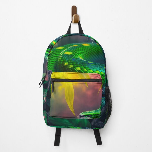 Item preview, Green Tree Snake, Python, Cobra in the Jungle designed and sold by AdamesArtStudio.